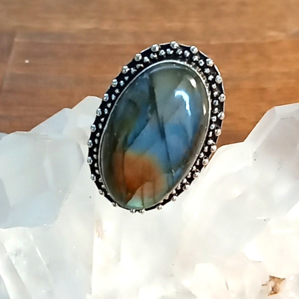 Labradorite Ring Size 9